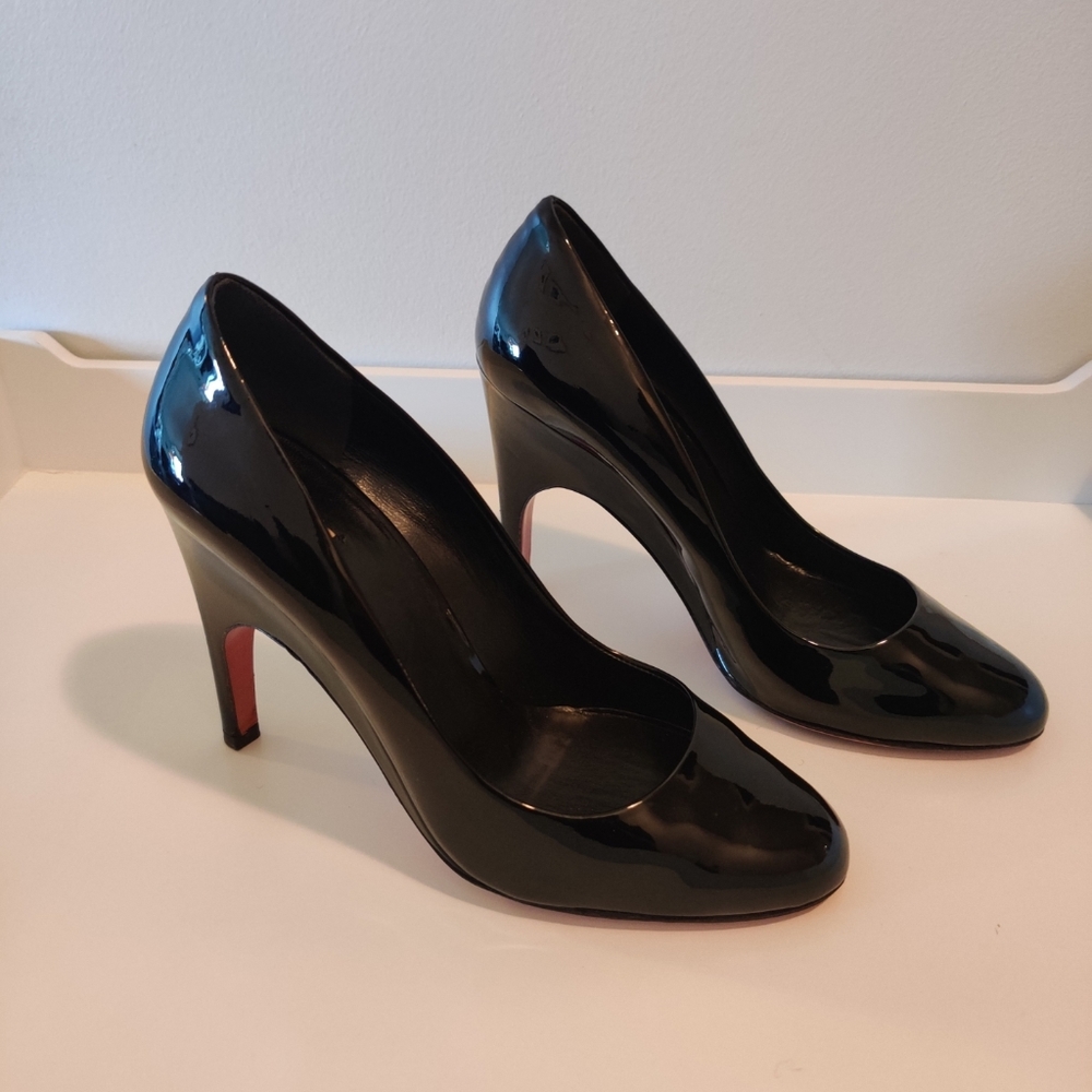 Miu Miu Patent Leather Almond Toe Heels